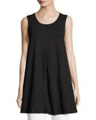 Morning Jersey Tunic Tank, Black