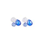 925 Rock Candy Cluster Stud Earrings In Odyssey Blue