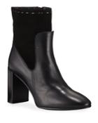 Fineena Suede And Leather Booties
