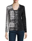 Superfine Skyfall Button-front Cardigan