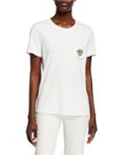 Brooch Pocket Short-sleeve Top
