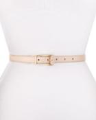 Reversible Faux-leather 20mm Belt, Cameo Rose