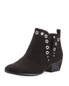 Paula Grommet Ankle Bootie, Black