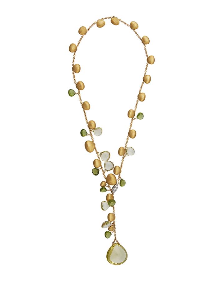 18k Aruba Semiprecious Y-drop Necklace