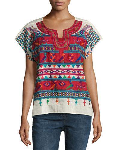 The Cindy Embroidered Top,