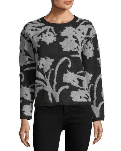 Jacquard Wool-blend Pullover