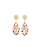 Filigree & Crystal Drop Earrings
