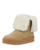 Brynn Sneakers Bootie With Faux-fur Collar