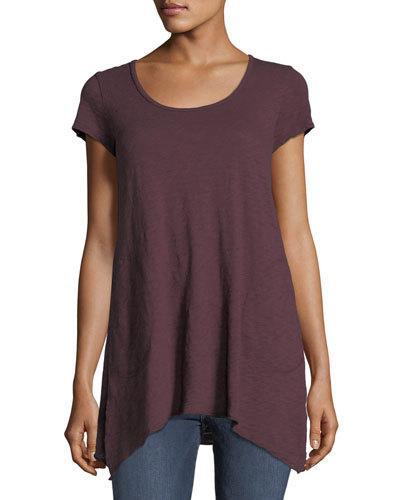 Cap-sleeve Cotton Tee