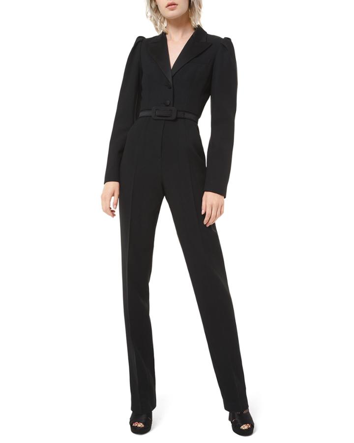 Puff-sleeve Blazer Jumpsuit