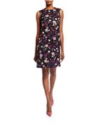 Diarra Sleeveless Floral-print Twill Dress