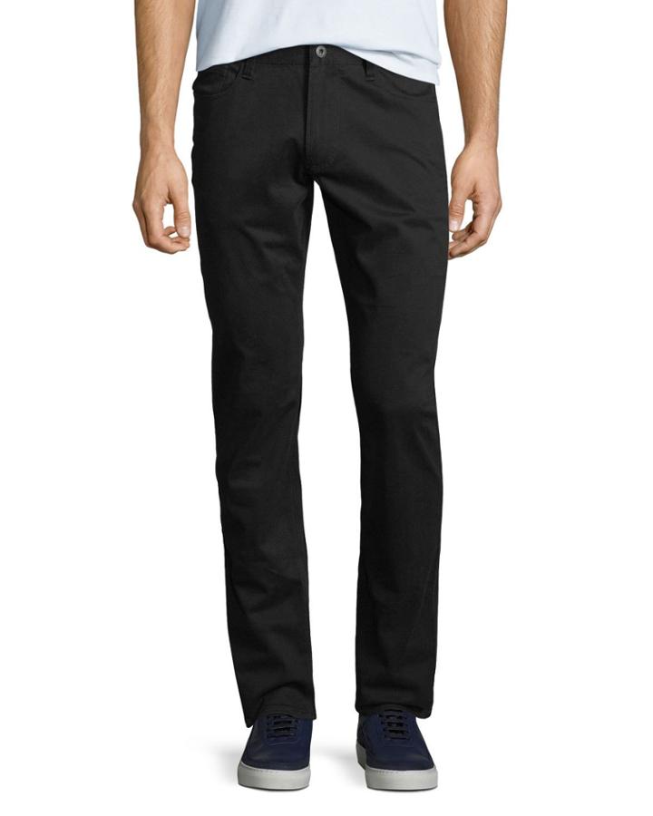 Men's Stretch-satin Straight-leg Pants