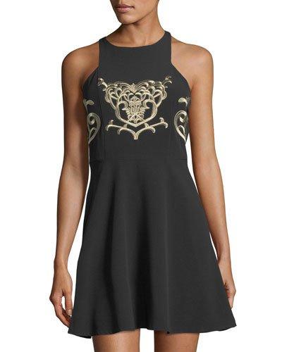 Bella Embroidered-bodice Dress