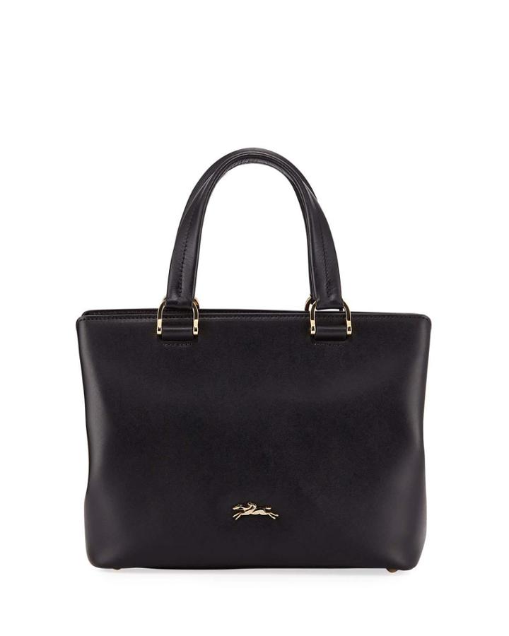 Compartmentalized Leather Tote Bag