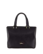 Compartmentalized Leather Tote Bag