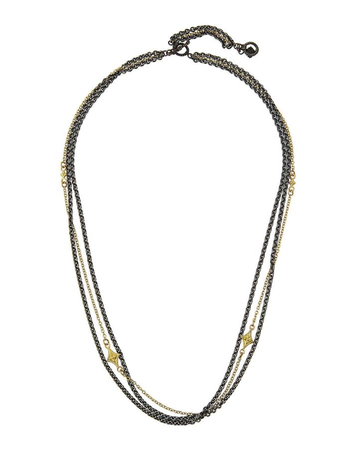 Old World Multi-strand Chain Necklace