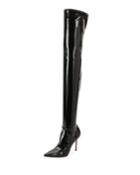 Imogen Shiny Vinyl Over-the-knee Boots