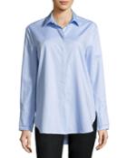 Long-sleeve Double-cuff Button-down Cotton