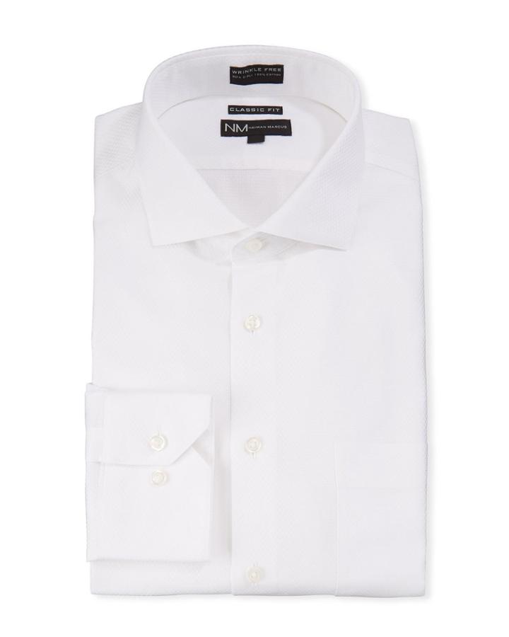 Men's Classic-fit Cotton Solid Texture Dress