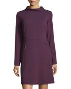 Retro-jacquard Fit-and-flare Dress