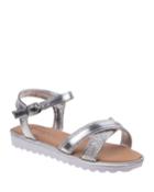 Metallic Patent Glitter Crisscross