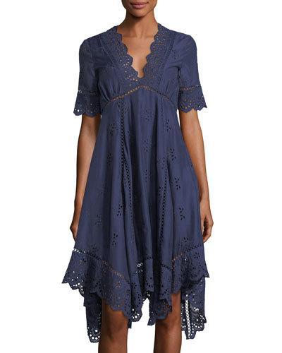 Perry Eyelet-trim Dress