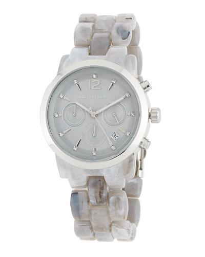 Jet Set Bracelet Watch W/ Acetate Strap,