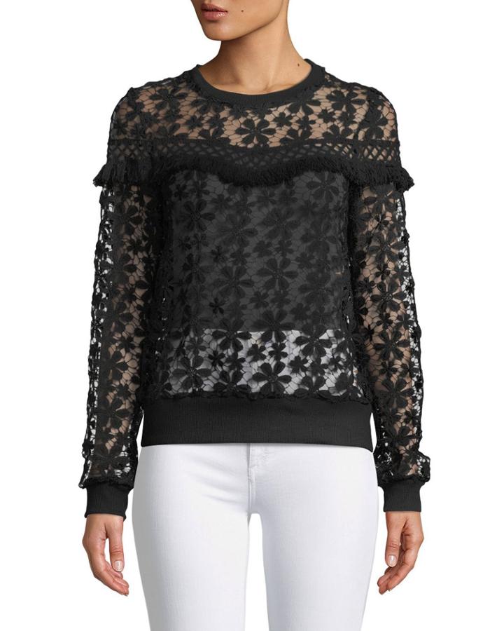 Fringe-trim Lace
