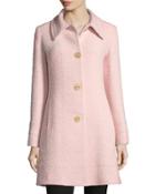 Wool-blend Boucl&eacute; Coat