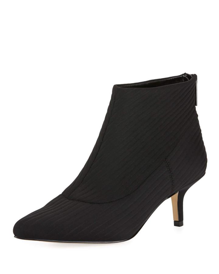 Tiana Pleated Fabric Booties