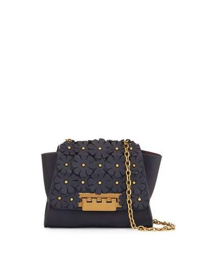 Eartha Mini Leather Crossbody Bag W/ Floral