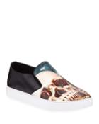 Men's Iverson Skull-print Slip-on