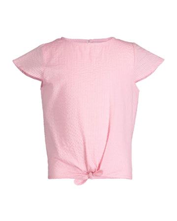 Tie Front Seersucker Top,