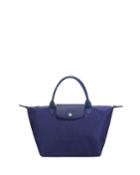 Le Pliage Neo Denim-print Small Top-handle Bag