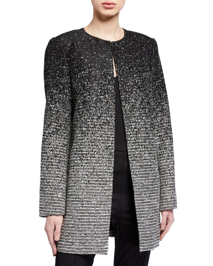 Ombre Tweed Topper Jacket