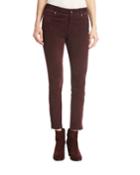 Mathias Suede Ankle-zip Pants