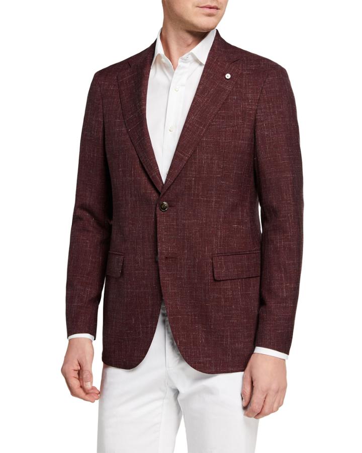 Men's Textured Wool/linen