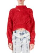 Irren Mock-neck Cropped Chunky-knit