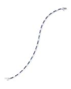 18k White Gold Sapphire & Diamond Bracelet