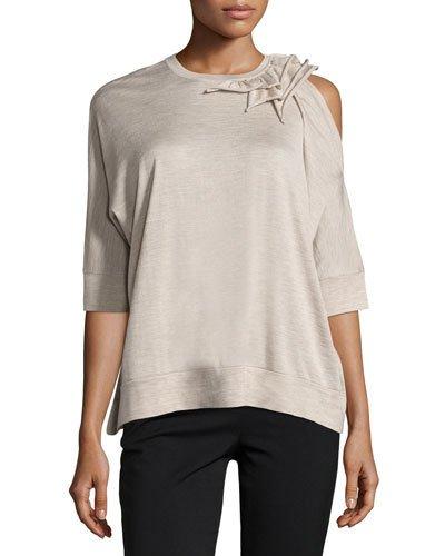 Cashmere-blend Asymmetric