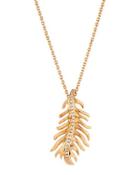 Phoenix 18k Rose Gold Diamond Feather Pendant Necklace,