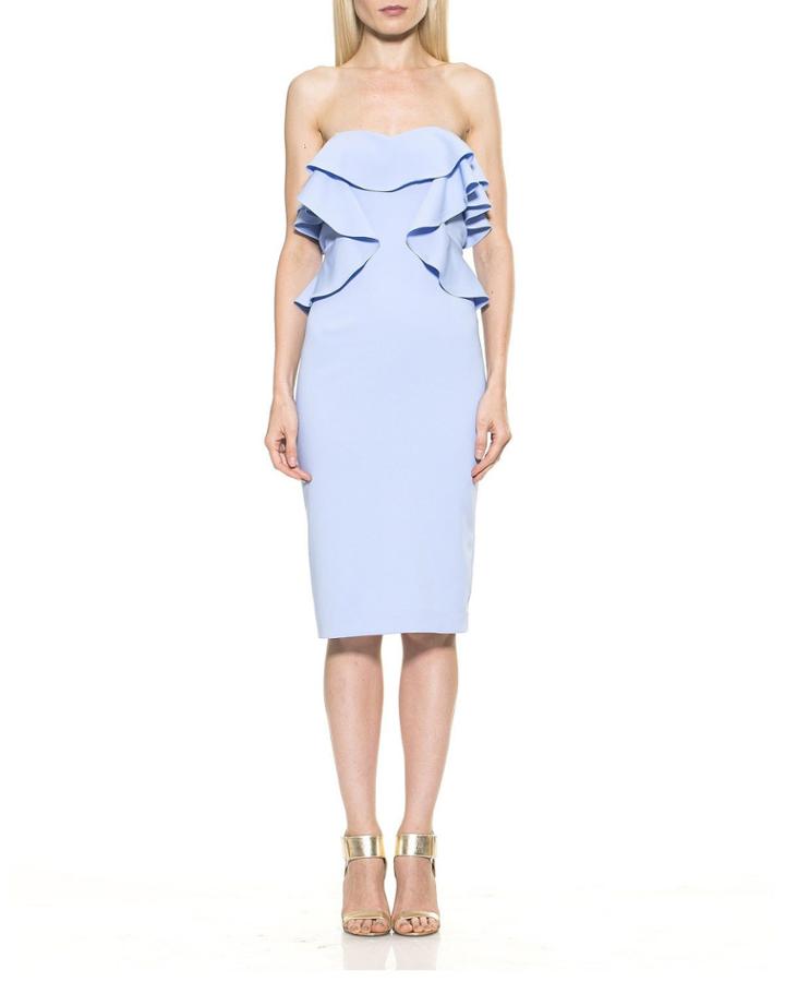 Ruffled Strapless