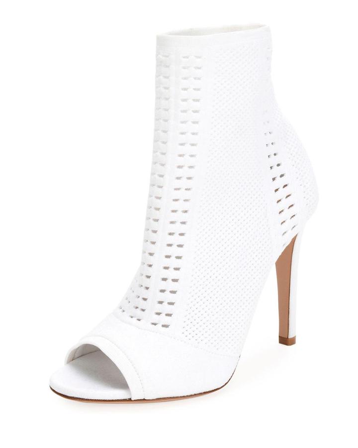 Vires Knit Open-toe Booties