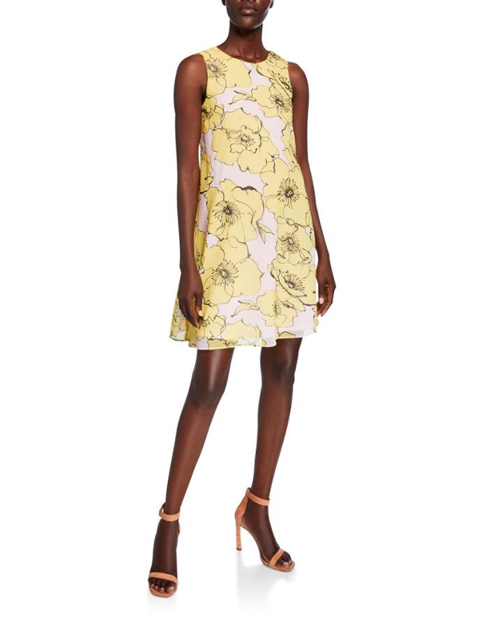 Sleeveless Floral Print