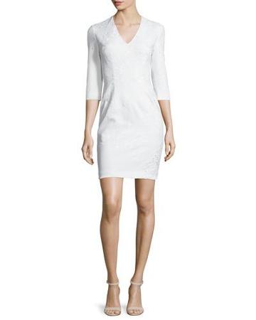 3/4-sleeve Jacquard