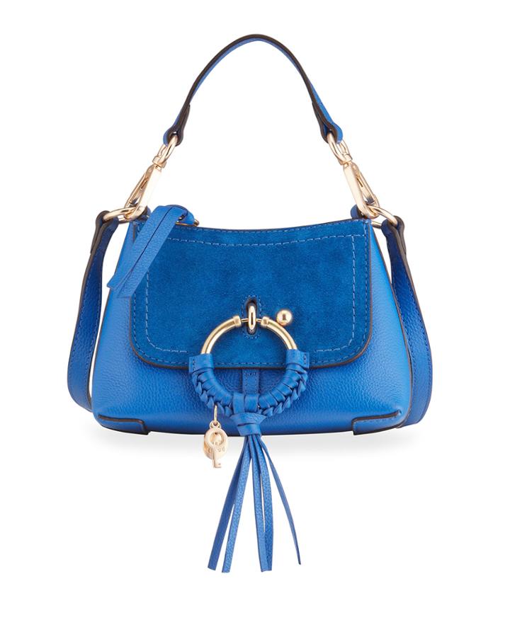 Joan Small Pebbled Leather Crossbody Bag