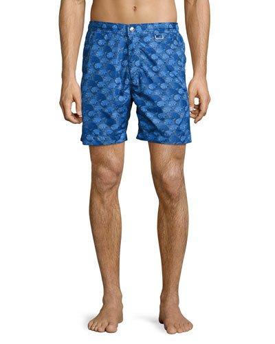 The Great Waves Swim Trunks, Royal Blue