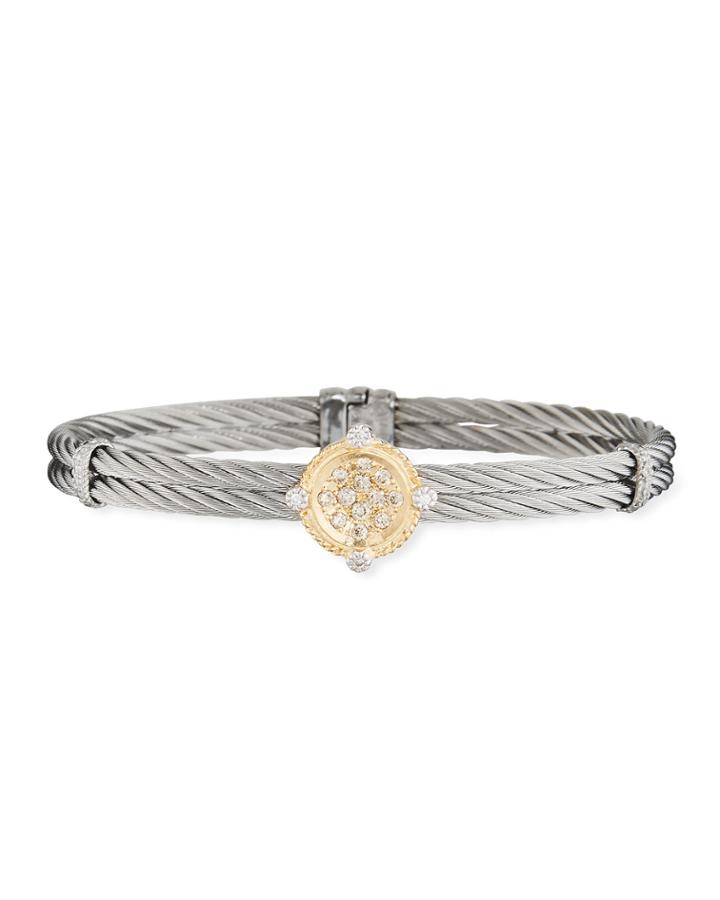 Classique Diamond Disc Bangle