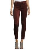 Skinny Suede Pants, Port