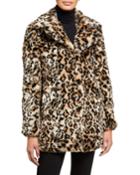 Leopard Faux-fur Coat